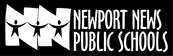 NNPS Logo, inverse B&W stacked