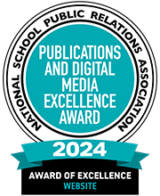 NSPRA Award of Excellence 2024 awarded to the Newport News Public Schools Website