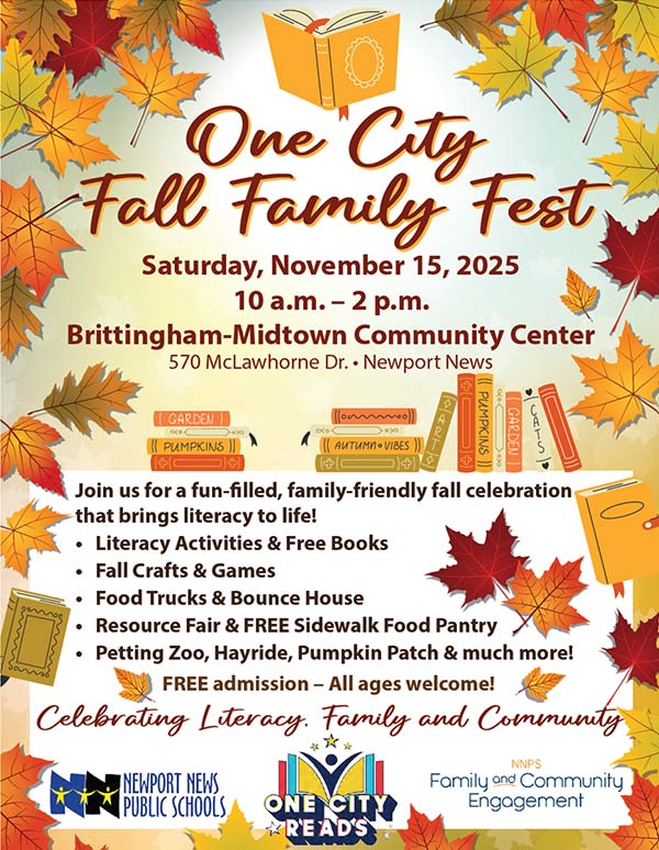 One City Fall Family Fest, click to download flyer