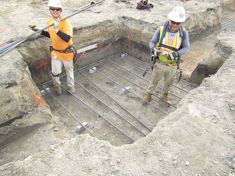 Column Foundation in Zone B