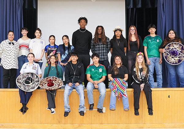 NNPS dual language high school students give presentation to program's elementary schoolers