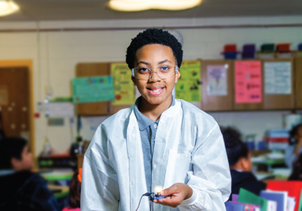 Carver Elementary School 5th grader Aiden Joyner