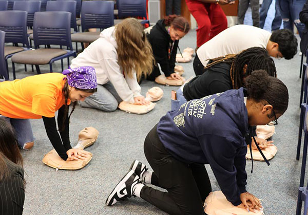 NNPS receives CPR kits sponsored by NN Shipbuilding on World Restart a Heart Day