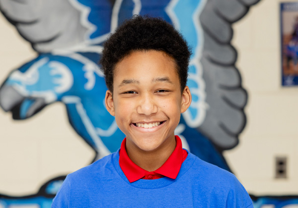 Gildersleeve Middle School 8th Grader Isaiah McClain