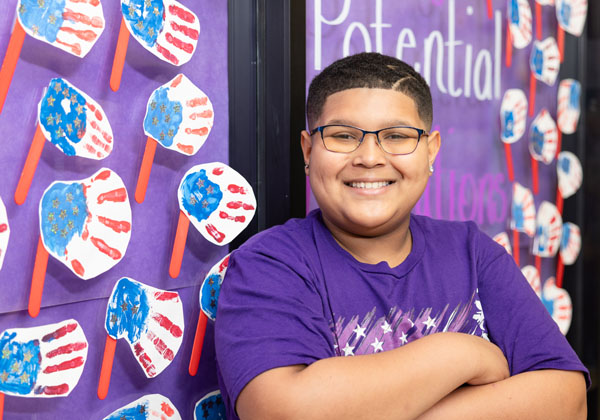 Katherine Johnson Elementary School 5th Grader Landon DeCaul